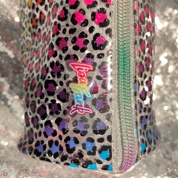 MORPHE/LISA FRANK LEOPARD PRINT PVC ZIPPER BAG - Picture 2 of 6
